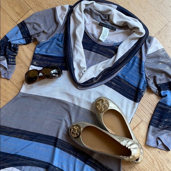 Coco Bianco Shimmering Cowl Neck Top - Picture 1 of 9